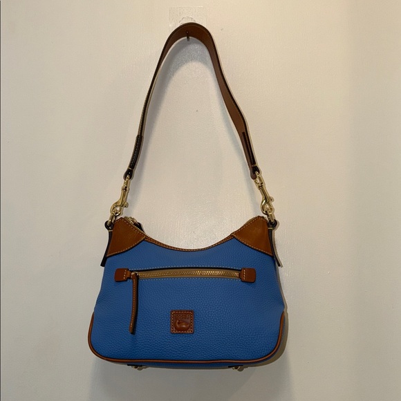 Dooney & Bourke light Blue and Tan Shoulder Bag - Picture 2 of 11